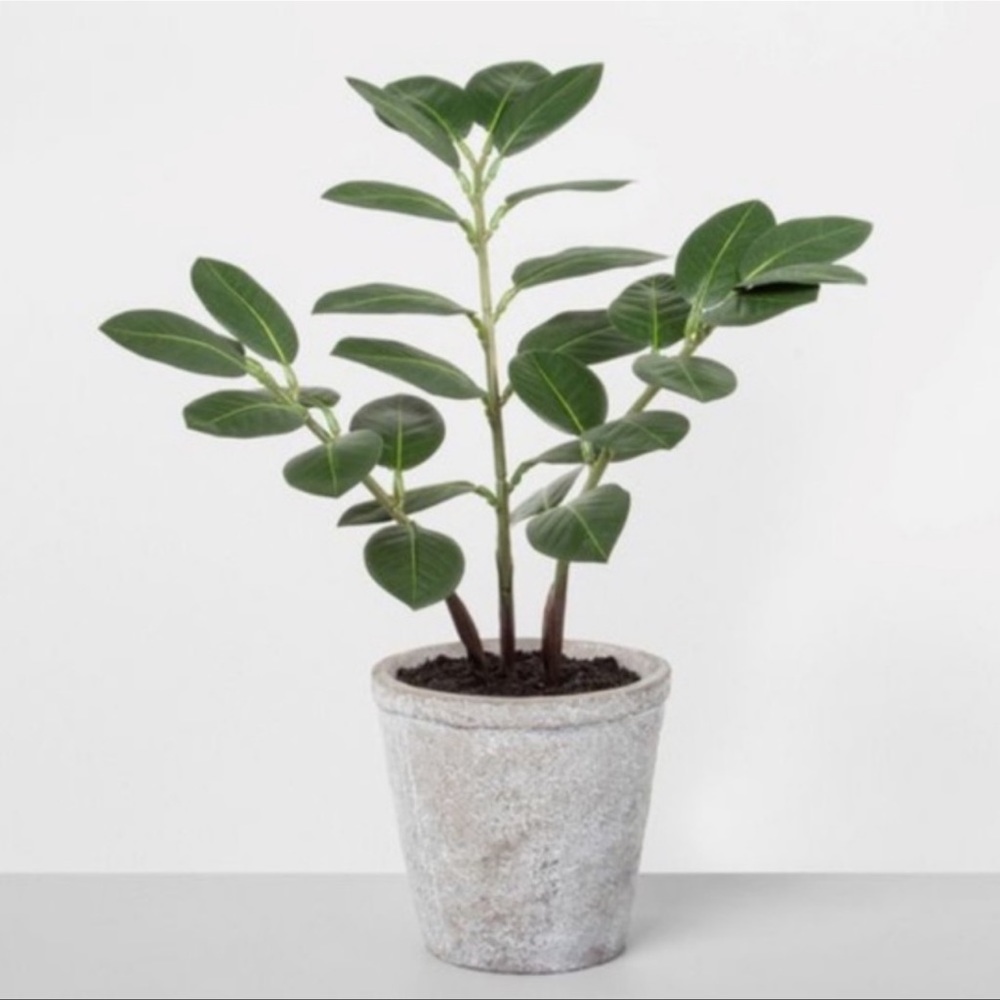 HEARTH & HAND NWT faux plant in pot  15”
